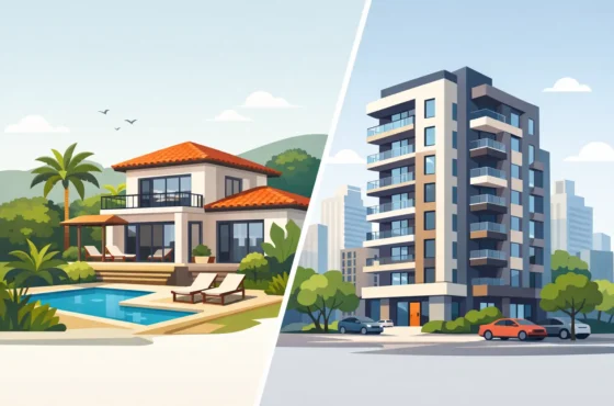 Difference Between Villa and Apartment