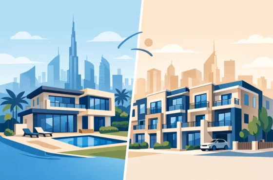 Villa vs Townhouse Investment for Dubai Buyers